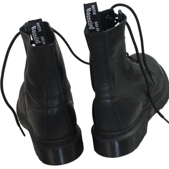 Dr Martens 24479 Black Leather Lace Up Combat Boot Size 9 - Picture 9 of 9